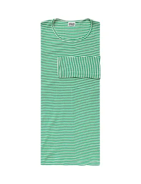 101 Fine Stripe, Green/Ecru