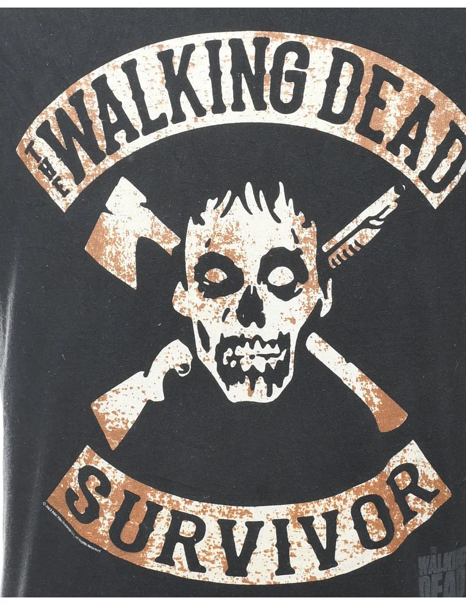 2000s Walking Dead Printed T-shirt - L