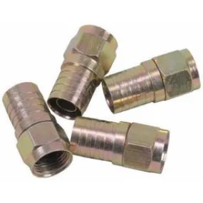 4-Pack RG6 Weatherproof "F" Burial Connector