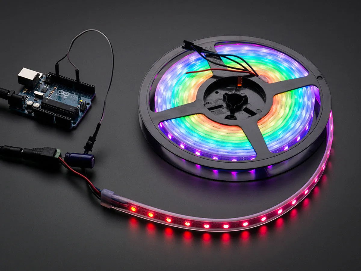 Adafruit NeoPixel Digital RGB LED Strip - Black 60 LED