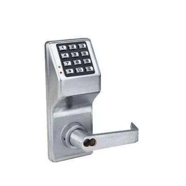 Alarm Lock Trilogy - DL2700IC - Weatherproof - Keypad Lever Set - SFIC -26D - Satin Chrome - Grade 1