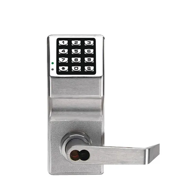 Alarm Lock Trilogy - DL2700LD - Trilogy T2 - Digital Keypad Lock Lever Set - Lockdown Function -Weatherproof - SFIC -26D - Satin Chrome - Grade 1