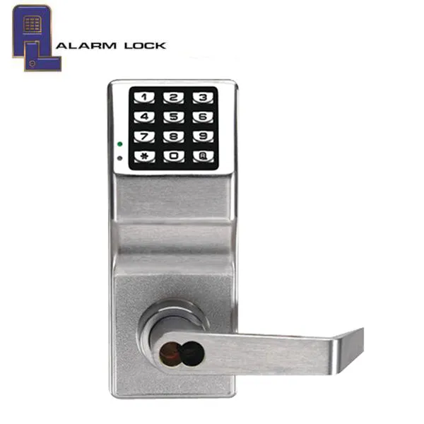 Alarm Lock Trilogy - DL2700LD - Trilogy T2 - Digital Keypad Lock Lever Set - Lockdown Function -Weatherproof - SFIC -26D - Satin Chrome - Grade 1