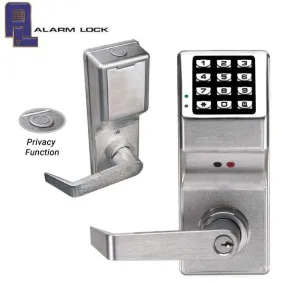 Alarm Lock Trilogy - DL4100 - Digital Lever Set w/ Audit Trail & Privacy Feature - 26D - Satin Chrome