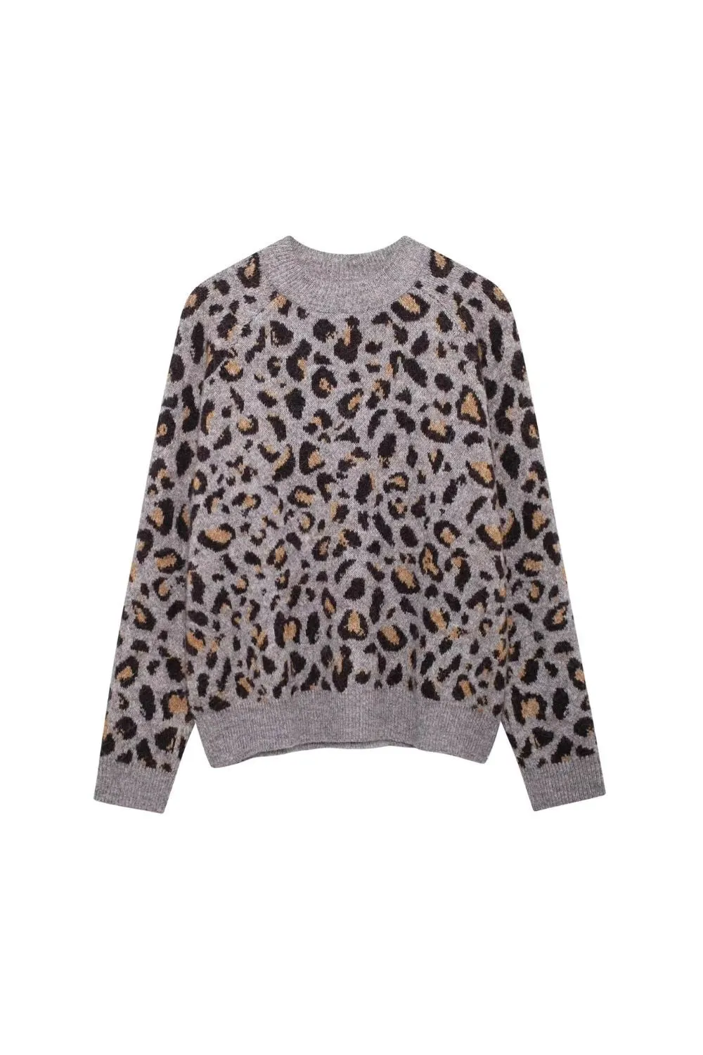 'Amanda 'Animal-Print Knitted Coat