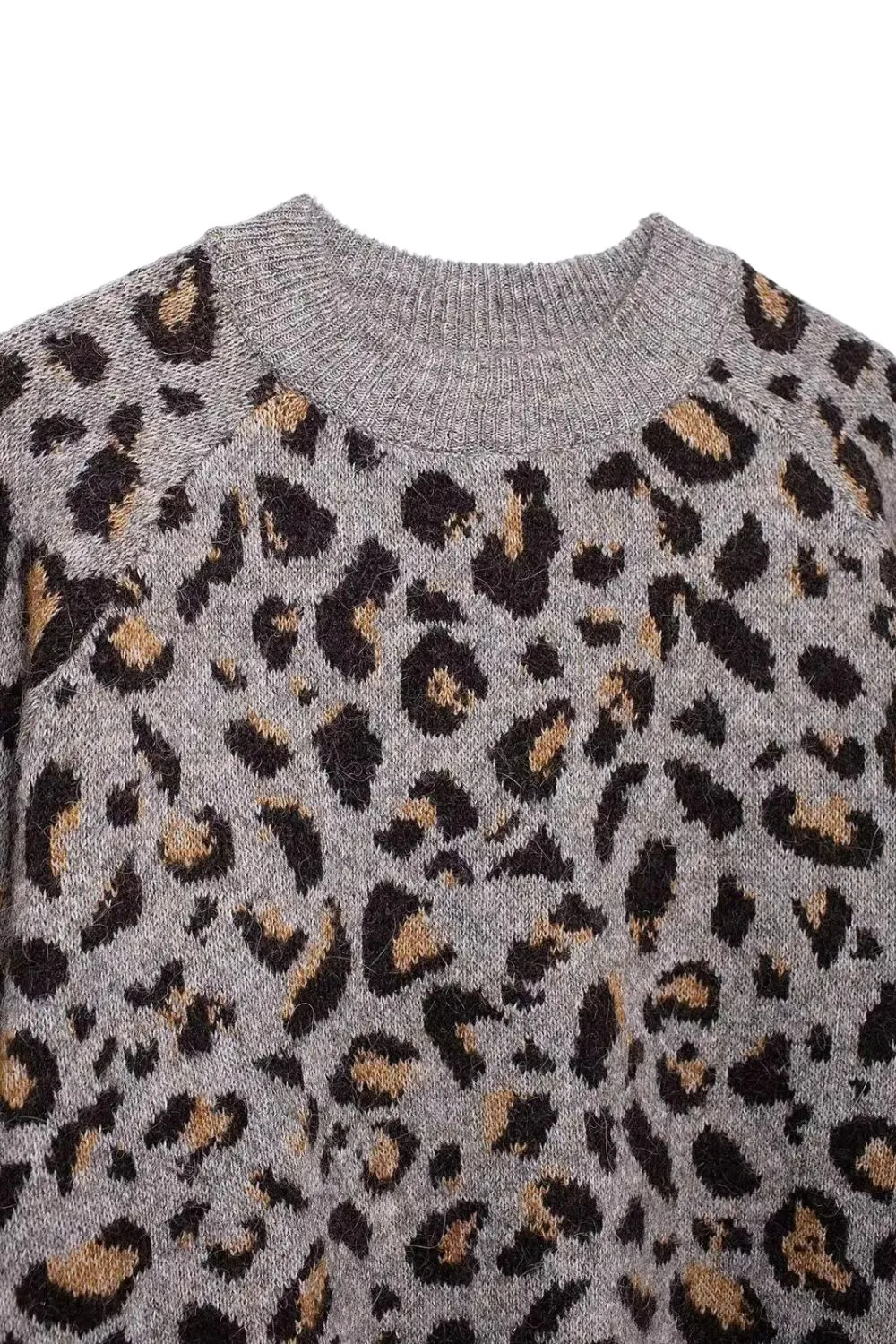 'Amanda 'Animal-Print Knitted Coat