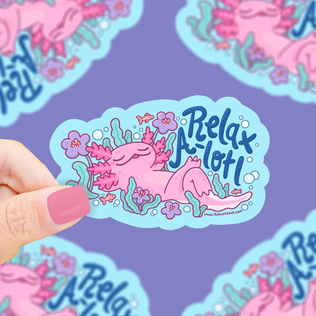 Axolotl Relax Sticker