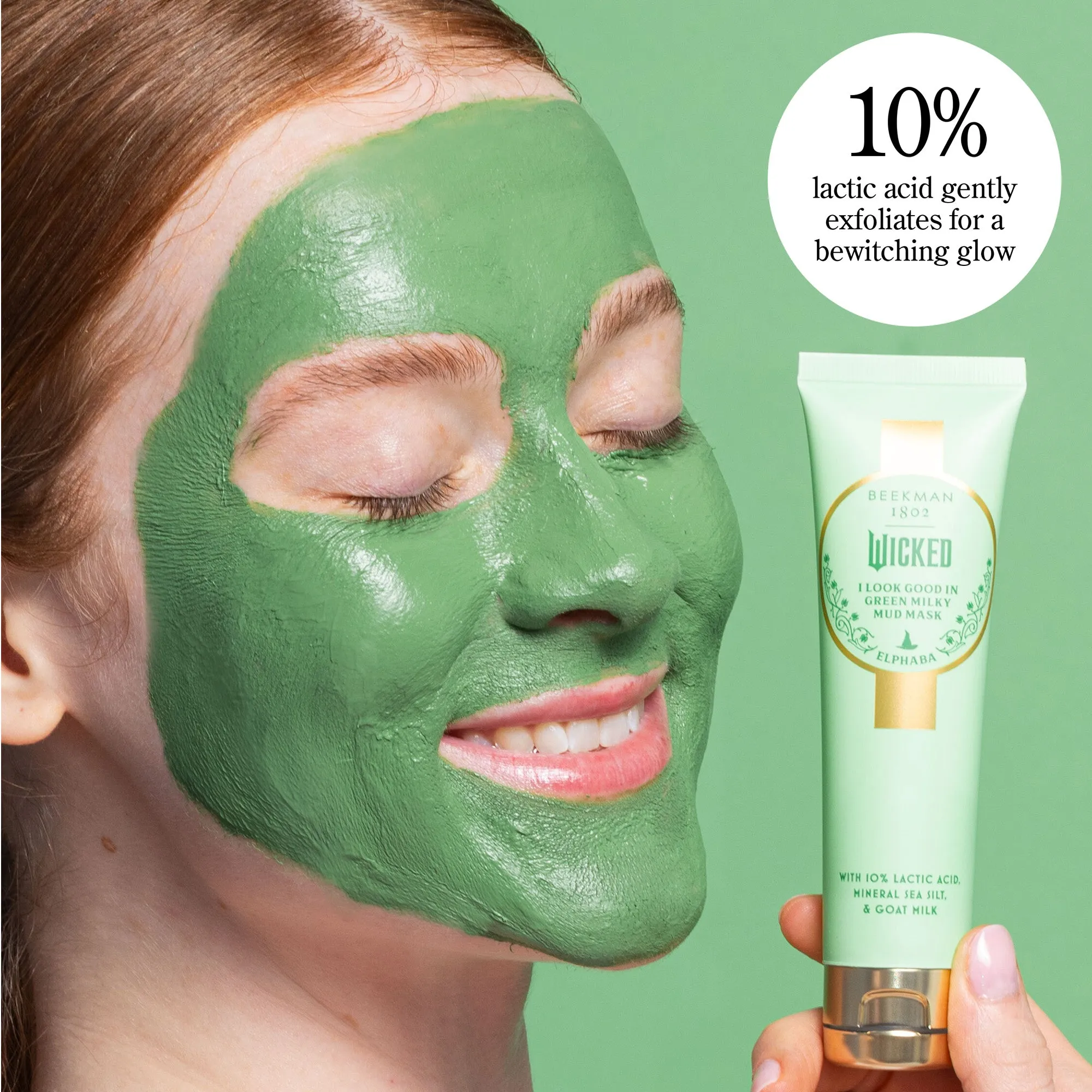 Beekman 1802 x Wicked I Look Good in Green Milky Mud Mask