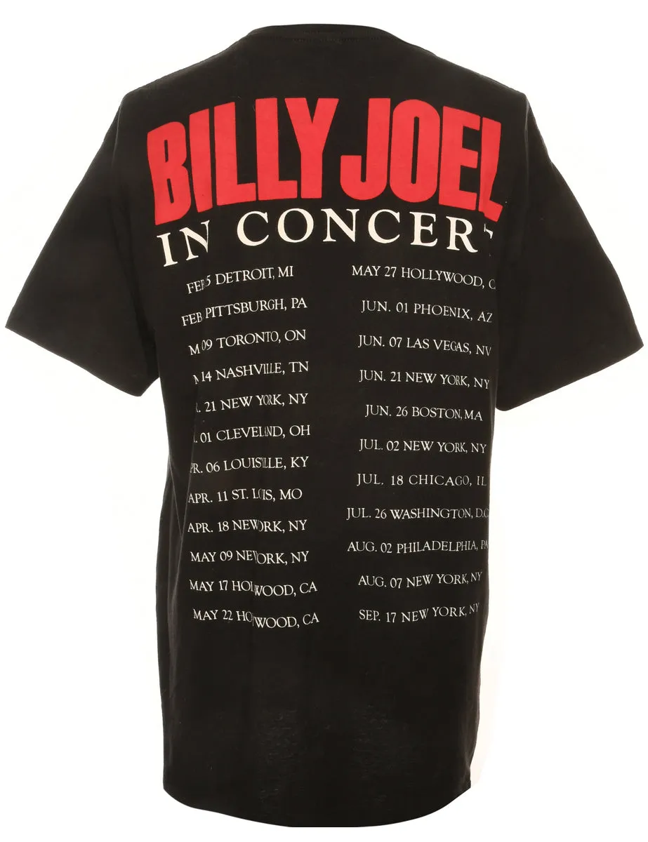 Billy Joel Black Printed T-shirt - M