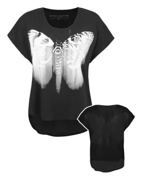 Blood Is The New Black Butterfly Haze Women's Sheer Back T-Shirt