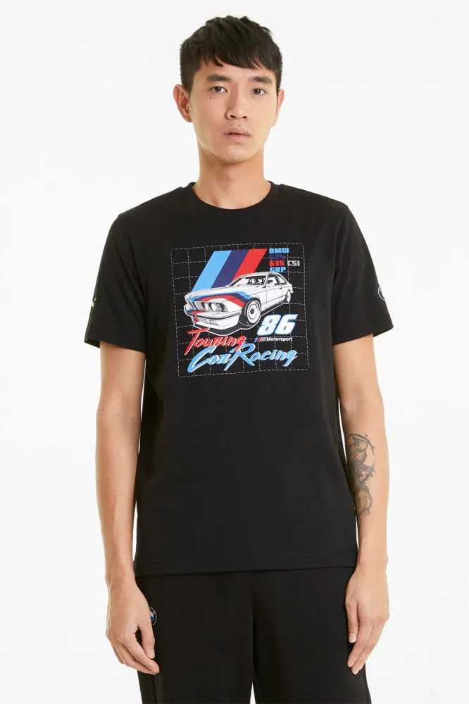 BMW T-shirt, Puma BMW MMS Vintage, Black, 2021