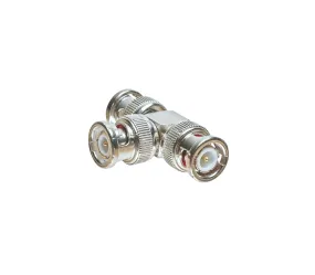 BNC Adapter,  "T" Adapter,  Male,  10 Pack - (301-T3TP)