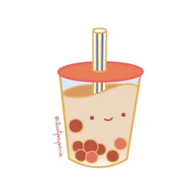 Boba Milk Tea Sticker