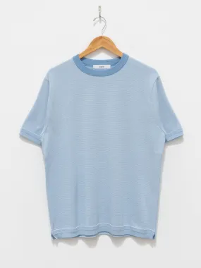 Border Knit T-Shirt - Blue Border