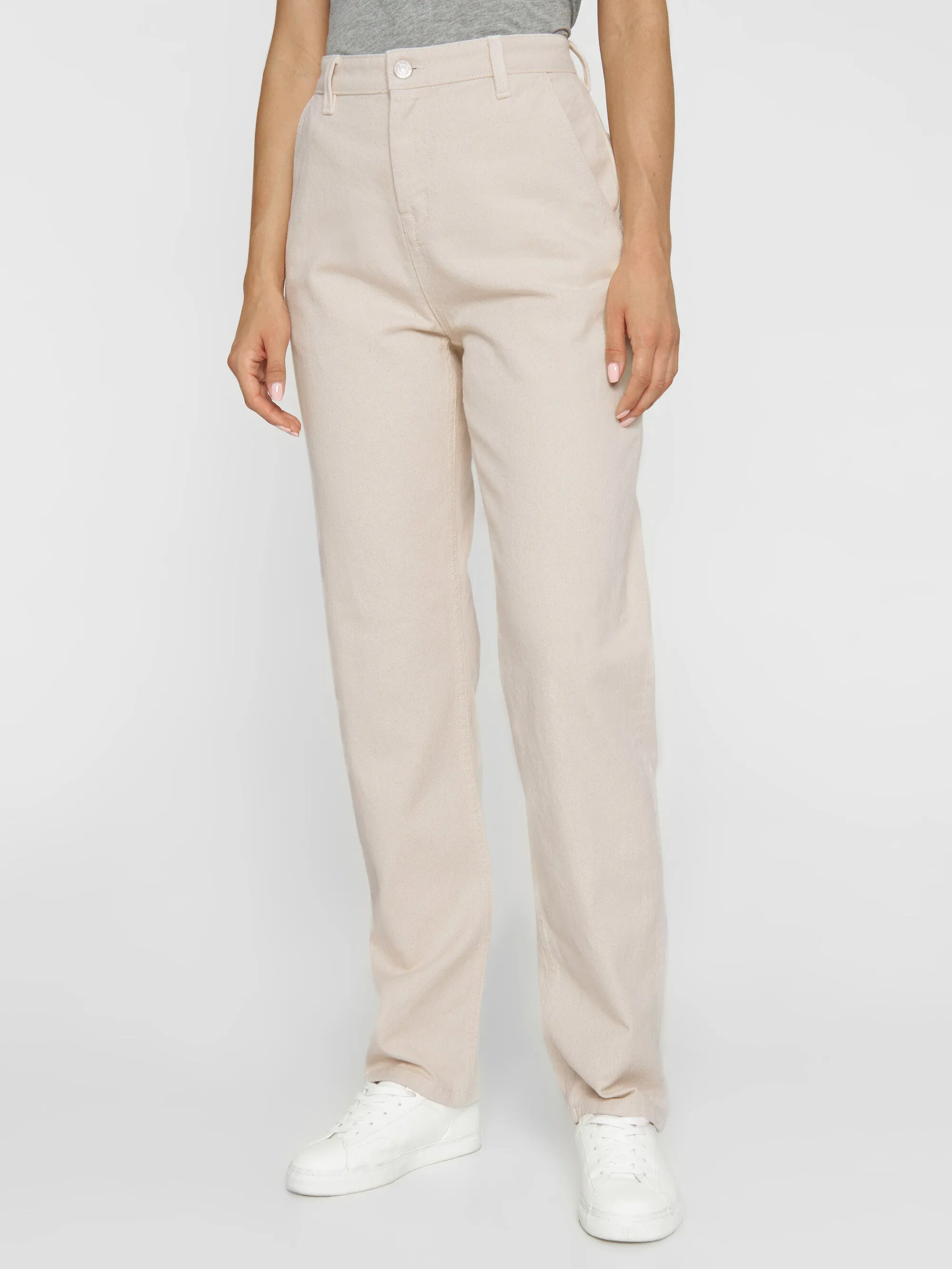 CALLA tapered mid-rise heavy twill workwear pant - Raw cotton