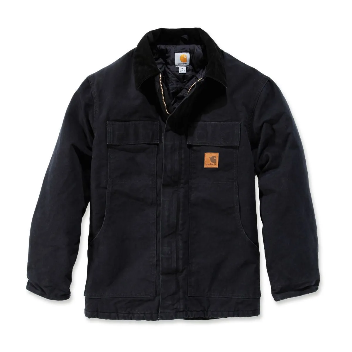 Carhartt Men's Black Sandstone Traditional Coat