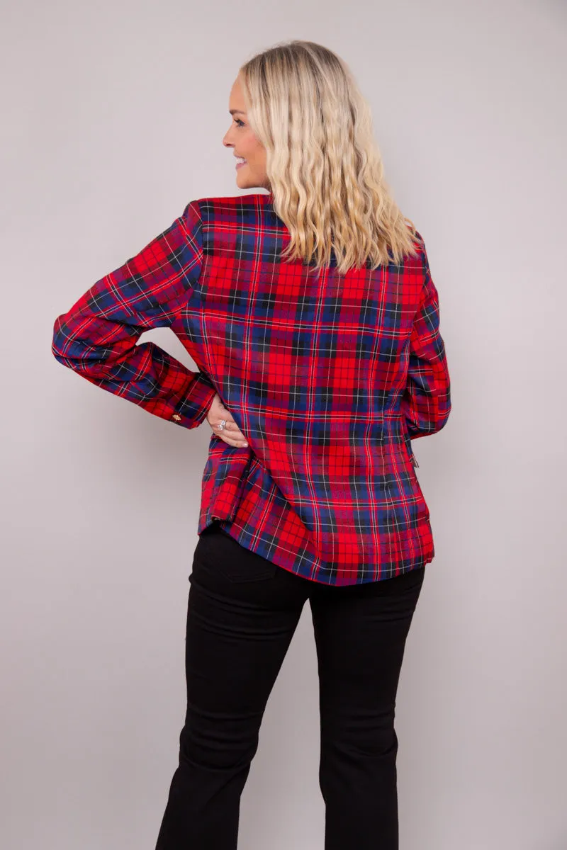 Classic Plaid Blazer