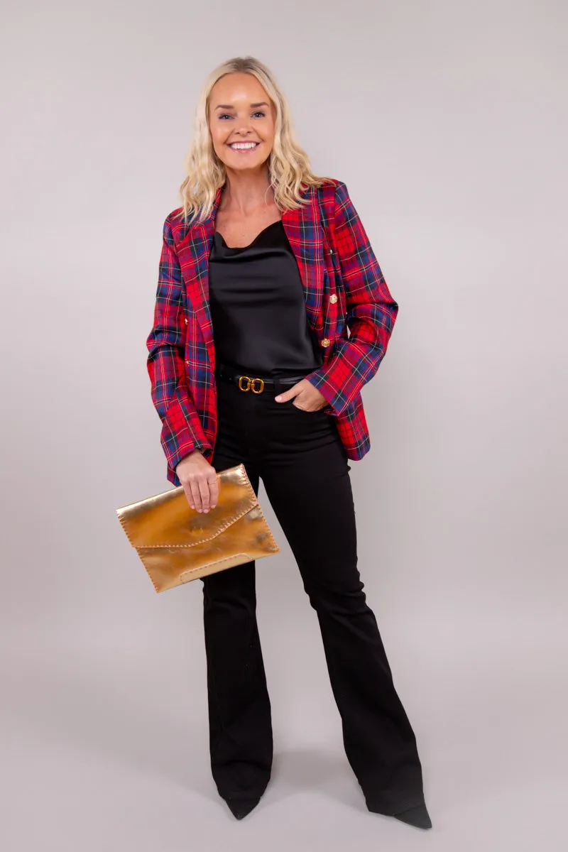 Classic Plaid Blazer