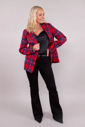 Classic Plaid Blazer