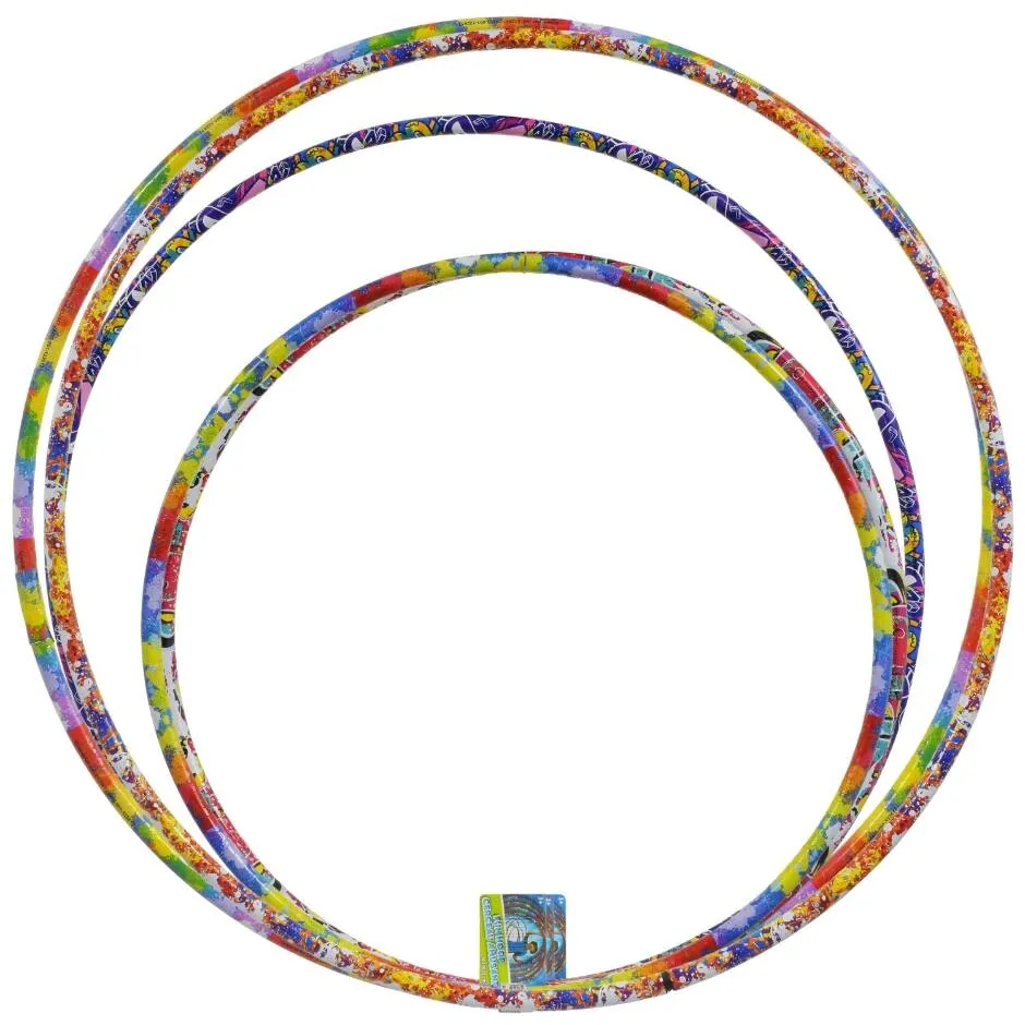 Colorful Assorted Plastic Fun Hoops- 3 count