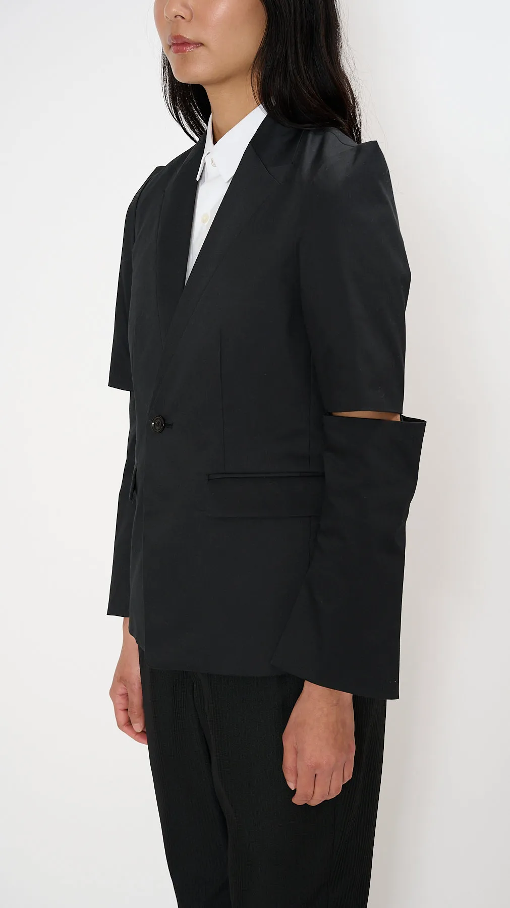 Cutout Blazer in Black