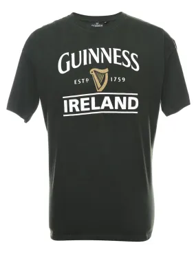 Dark Green Guinness Printed T-shirt - XL