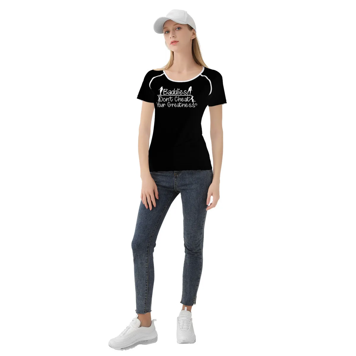 DCYG 24SX Baddies White & Black Women's All-Over Print T shirt