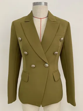 Double Breasted Blazer in Green