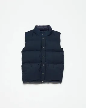 Down Italian Vest - Navy