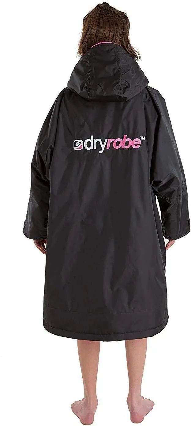 dryrobe® Advance Weatherproof Changing Robe Black/Pink