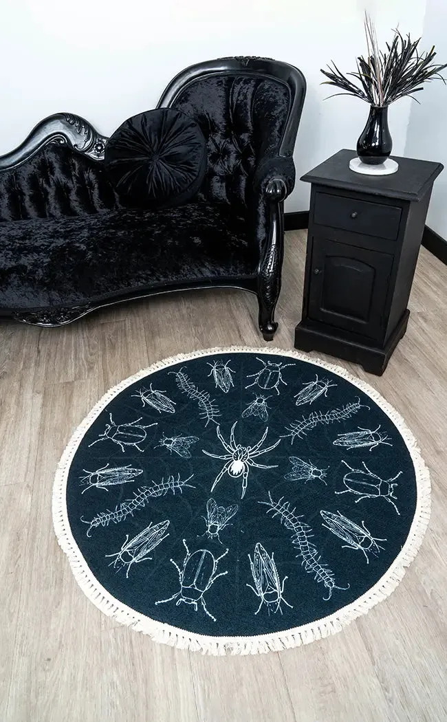 Entomology Fringed Rug