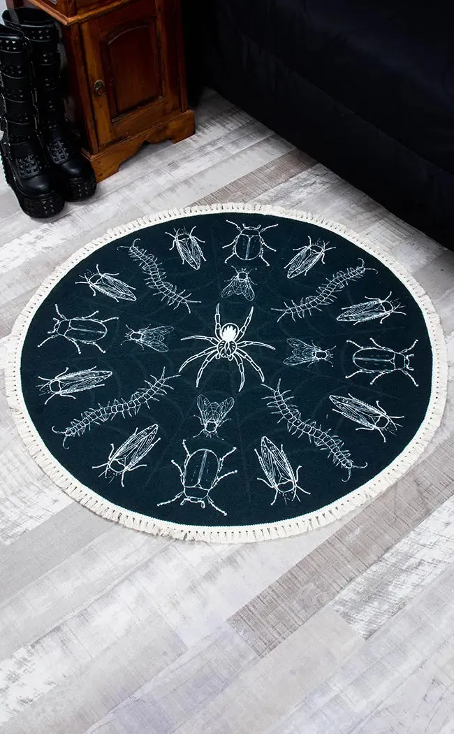 Entomology Fringed Rug