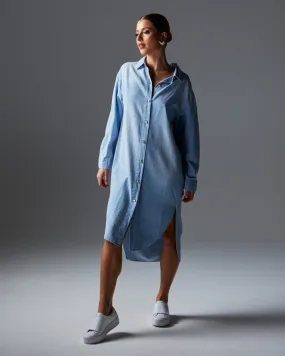 Flight Shirt Dress (Bleach Wash)