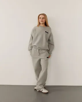 GABBISY SWEATPANTS - Grey melange