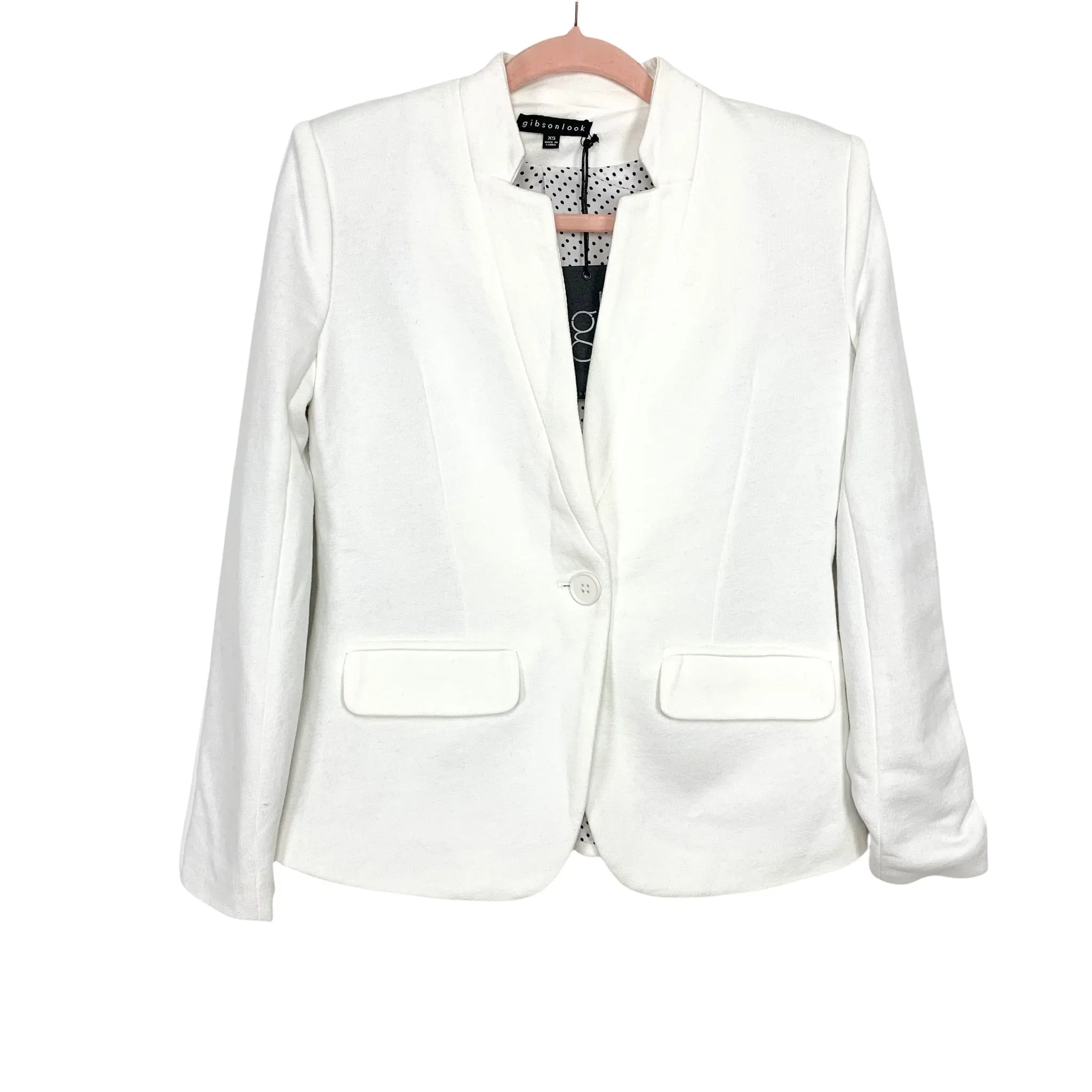 Gibson Look Cream Notch Collar Blazer NWT- Size XS (sold out online)