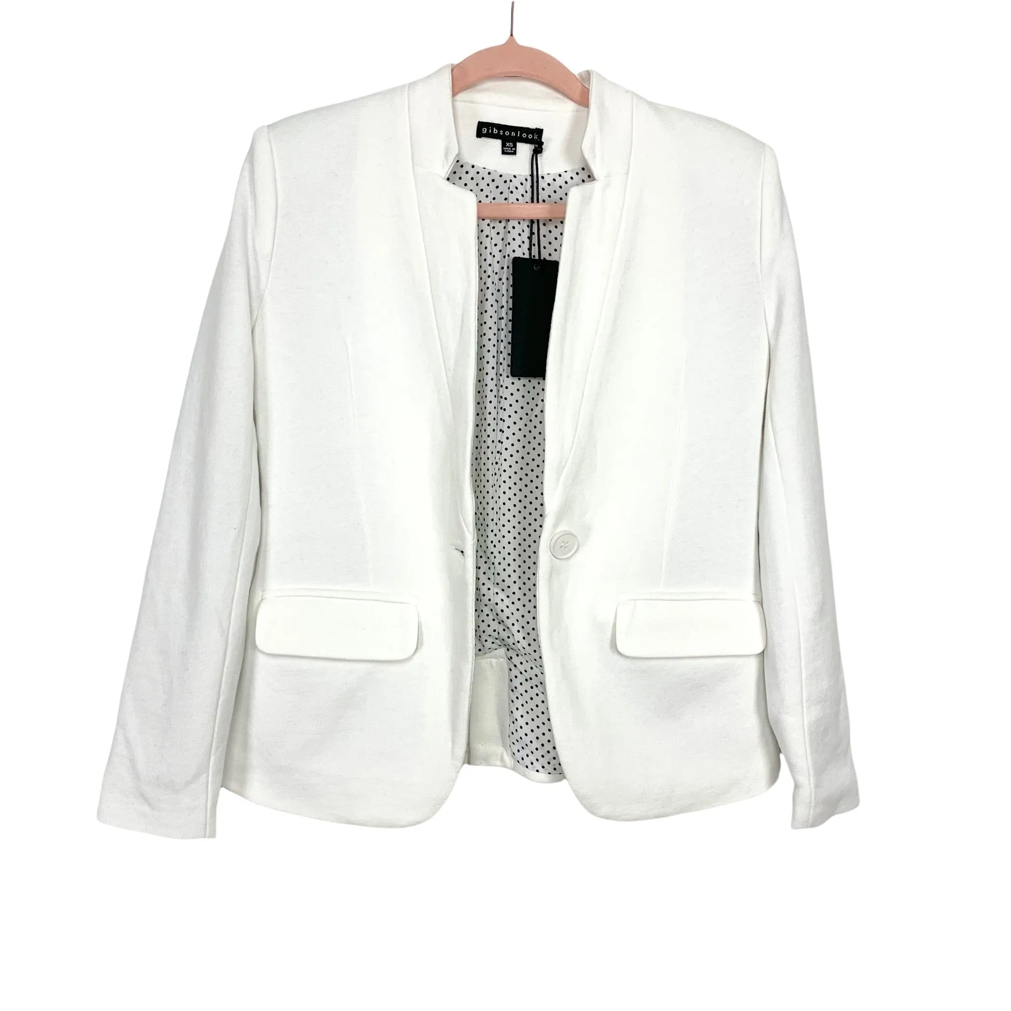 Gibson Look Cream Notch Collar Blazer NWT- Size XS (sold out online)