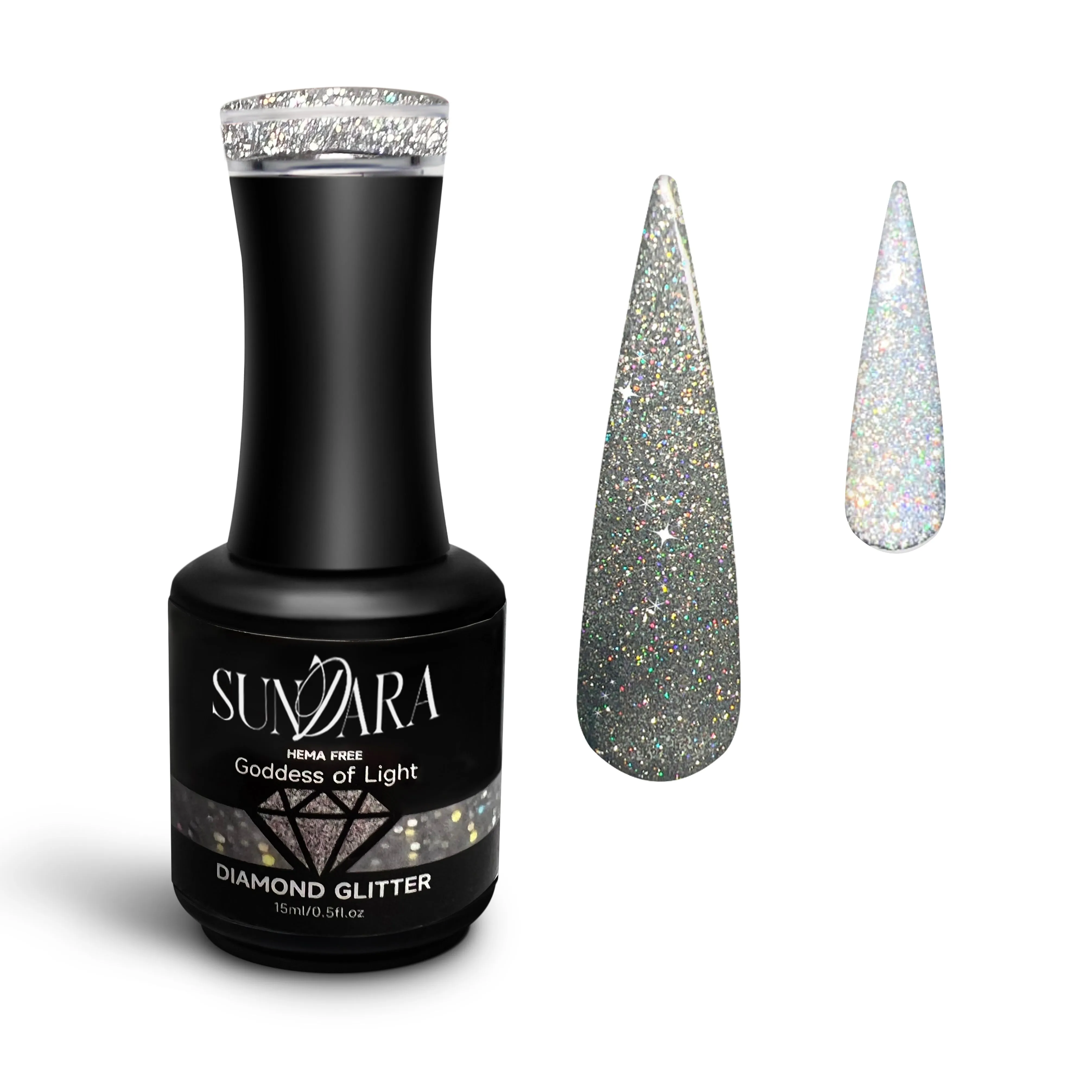 Goddess of light-Reflective diamond glitter gel