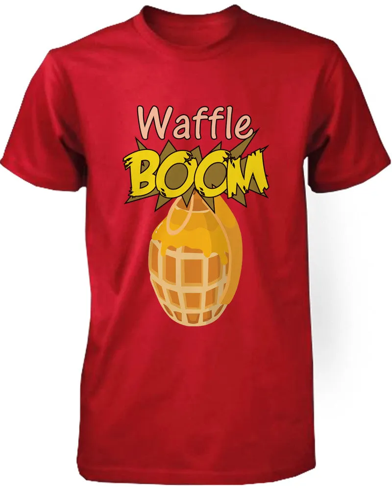 Grenade Waffle Boom Funny Graphic Design Printed Cute Men's Shirt