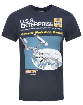 Haynes Manual Star Trek Enterprise Men's T-Shirt