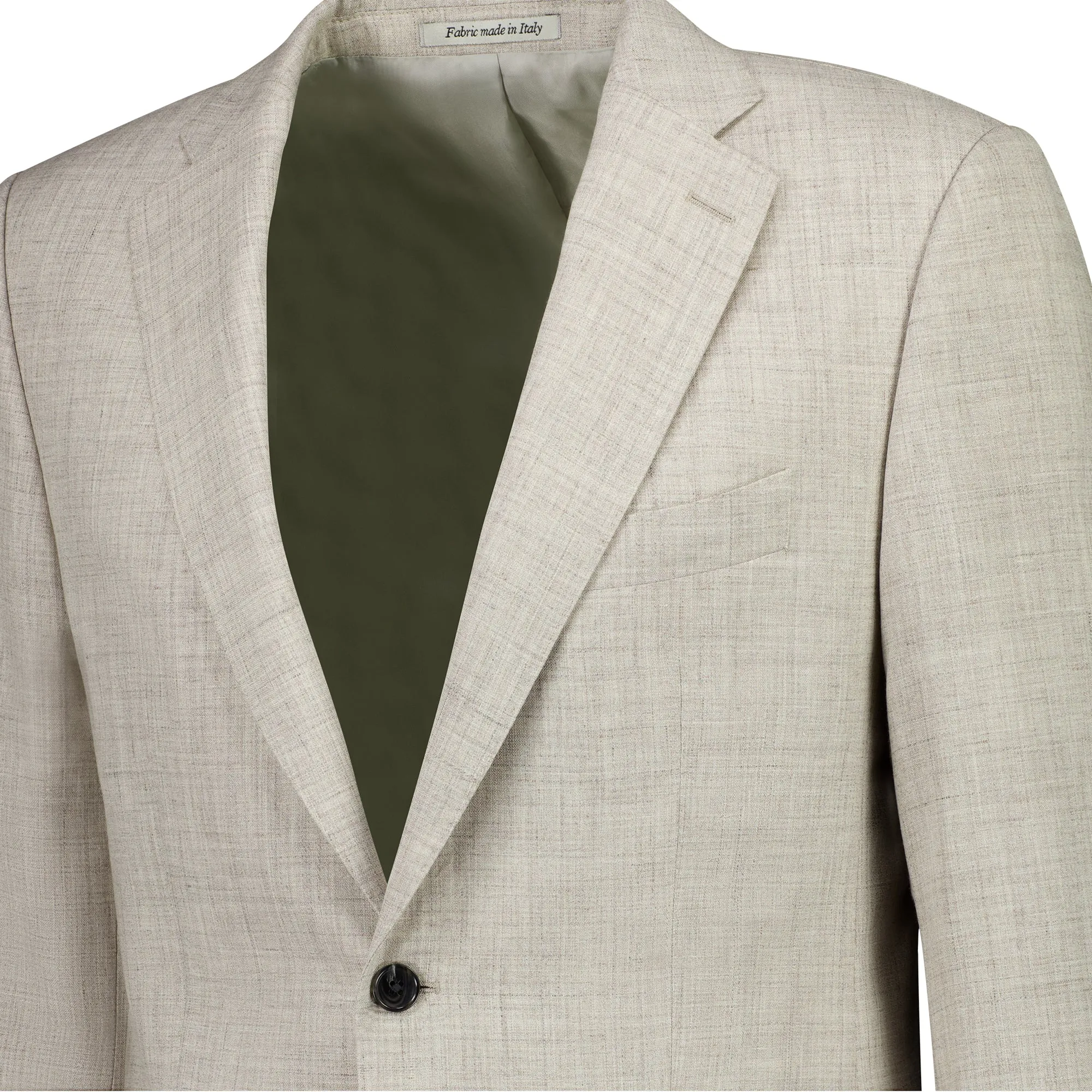 HENRY SARTORIAL Loro Piana 1/2 Canvas Blazer BEIGE REG