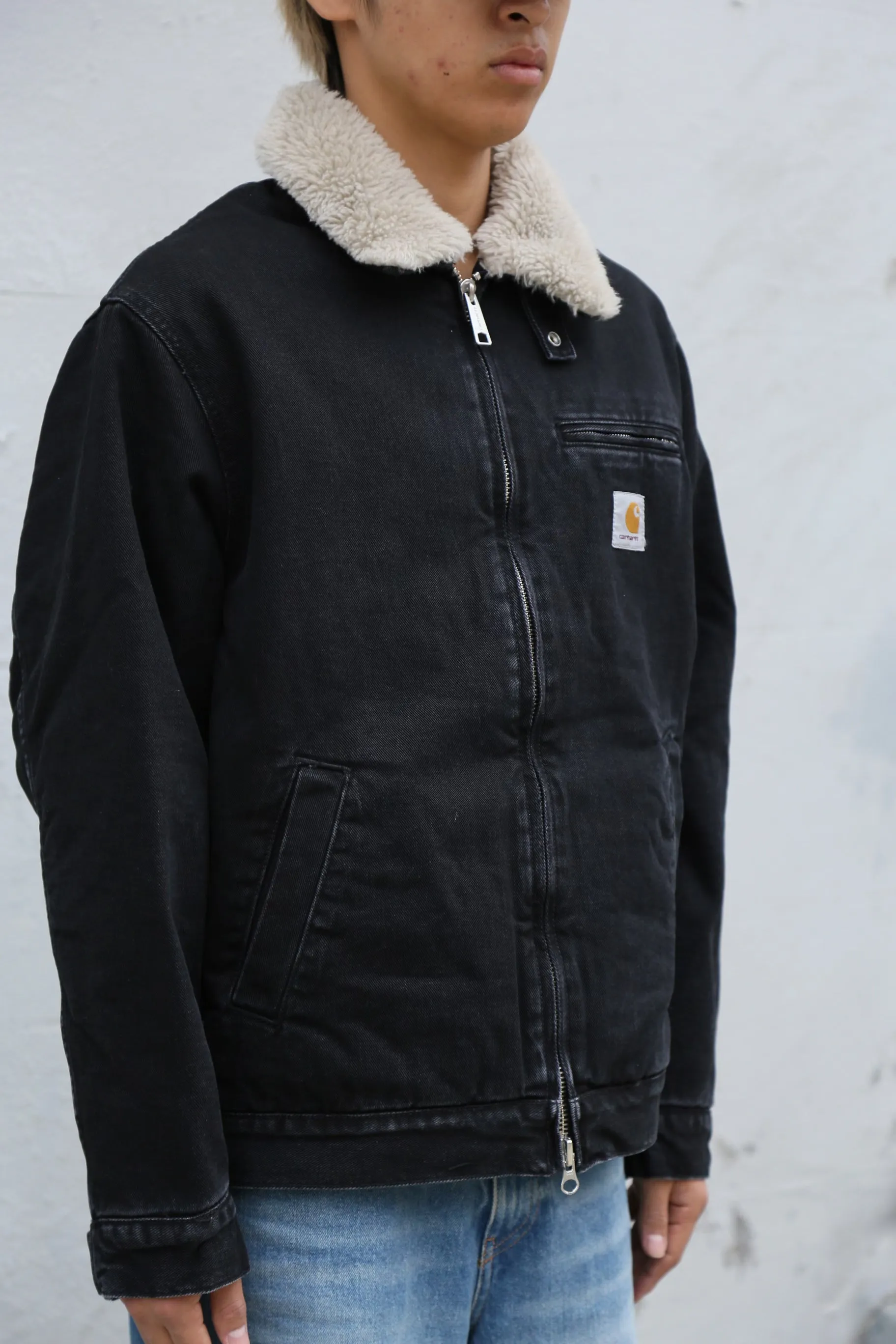 Herald Jacket Black/Wall Stone Washed