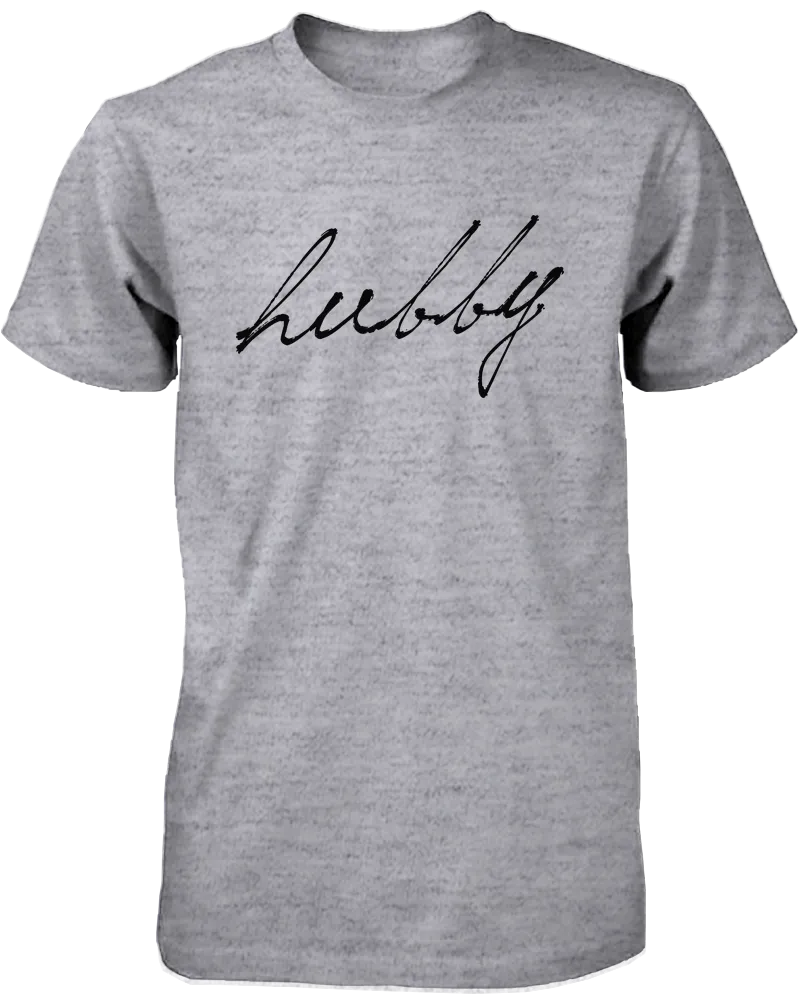 Hubby & Wifey Matching Couple Shirts in Grey (Set)