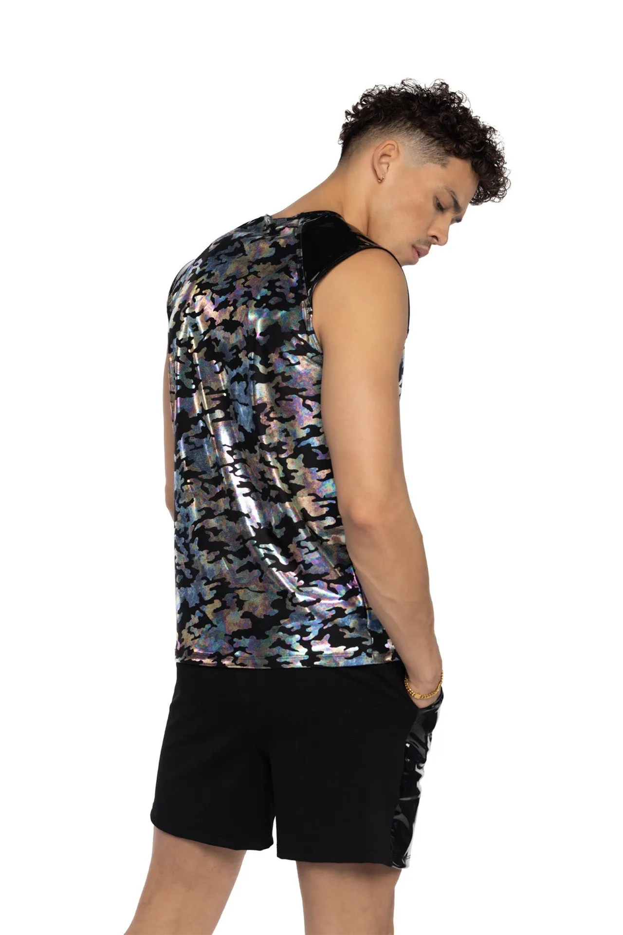 J-Valentine JR156 - Two-Tone Men's Sleeveless Shirt