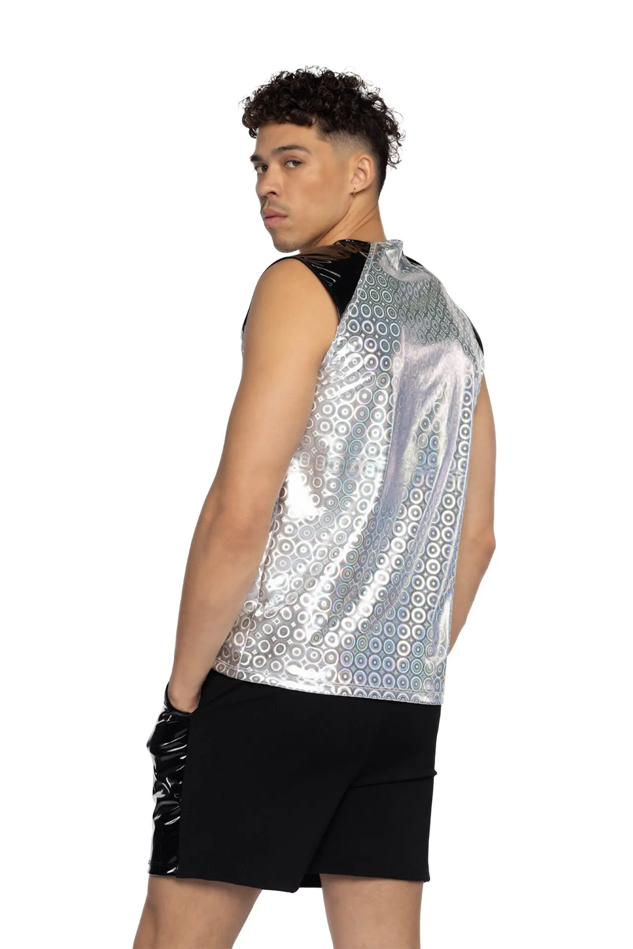 J-Valentine JR156 - Two-Tone Men's Sleeveless Shirt