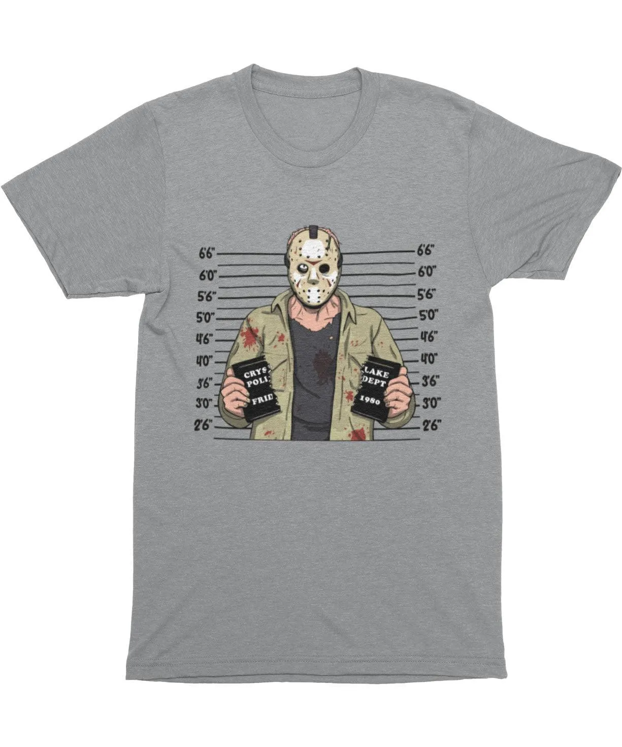 Jason Mugshot Horror Film Tribute T-Shirt