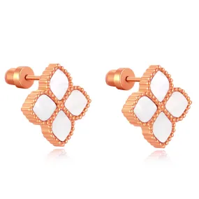 Joory / Earrings Pearl Rose Gold