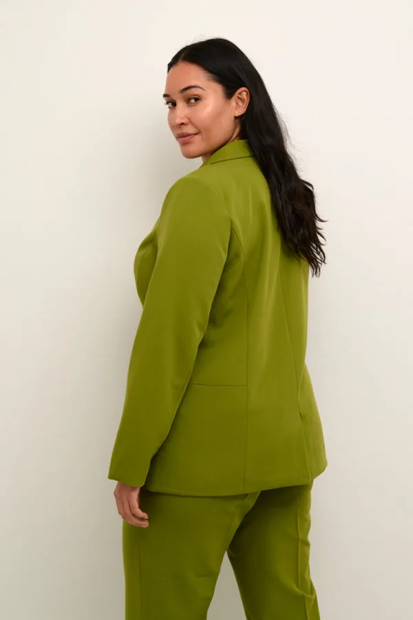 Kaffe Curve Sakira Blazer in Calla Green