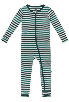 KicKee Pants Wildlife Stripe Coverall with Zipper