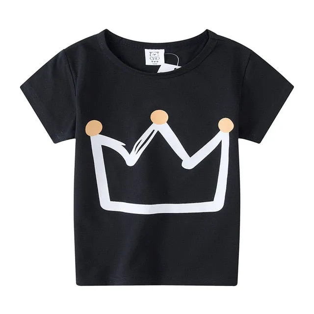 Kids Boys Girls T-Shirts Clothes Cotton Toddler Tops