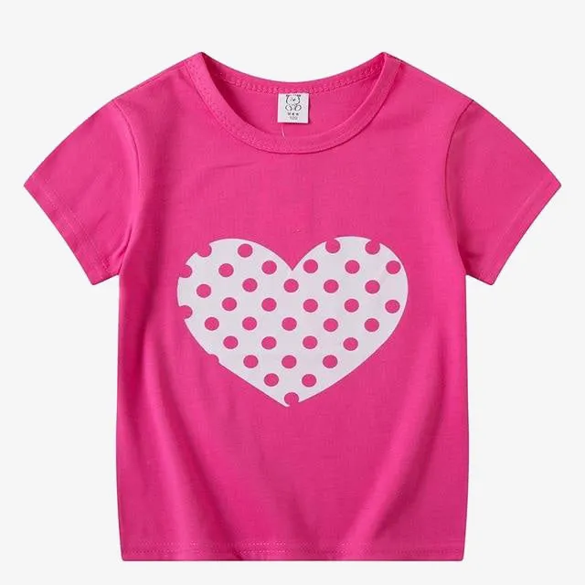 Kids Boys Girls T-Shirts Clothes Cotton Toddler Tops